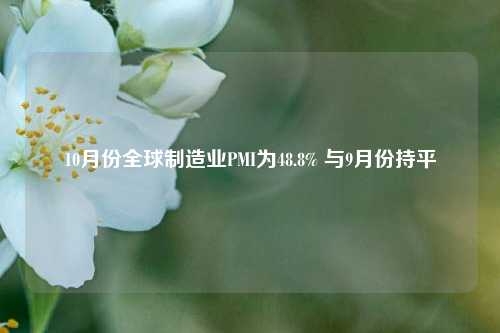 10月份全球制造业PMI为48.8% 与9月份持平