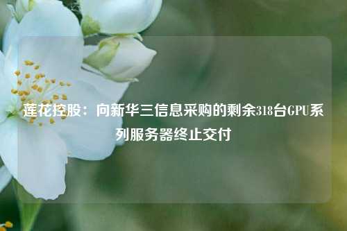 莲花控股：向新华三信息采购的剩余318台GPU系列服务器终止交付