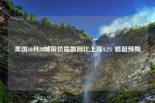 美国10月20城房价指数同比上涨4.2% 略超预期