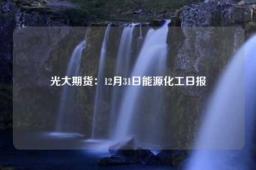 光大期货：12月31日能源化工日报