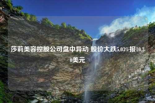 莎莉美容控股公司盘中异动 股价大跌5.03%报10.30美元