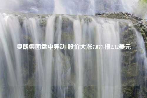 复朗集团盘中异动 股价大涨7.07%报2.12美元