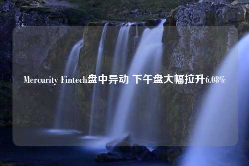 Mercurity Fintech盘中异动 下午盘大幅拉升6.08%