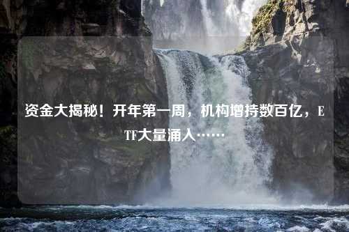 资金大揭秘！开年第一周，机构增持数百亿，ETF大量涌入……