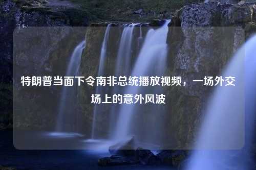 特朗普当面下令南非总统播放视频，一场外交场上的意外风波