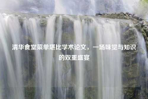 清华食堂菜单堪比学术论文，一场味觉与知识的双重盛宴