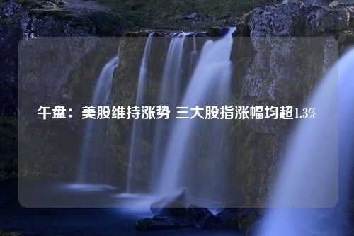 午盘：美股维持涨势 三大股指涨幅均超1.3%